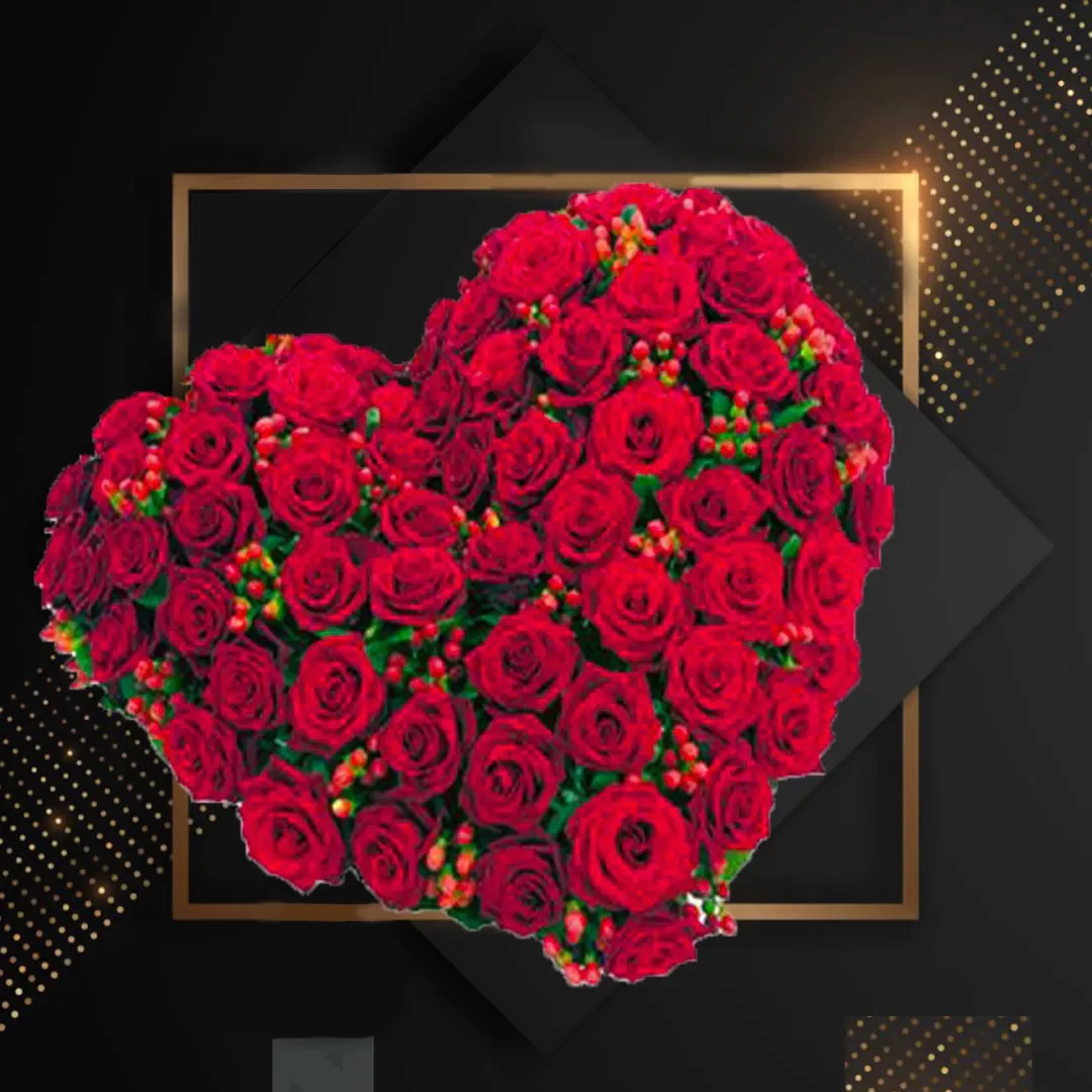Cutie Pie - Valentine's Red Roses in Heart Box