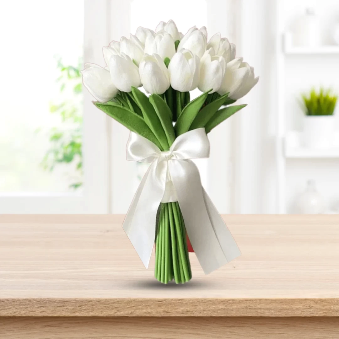 Felicity - White Tulips Bunch