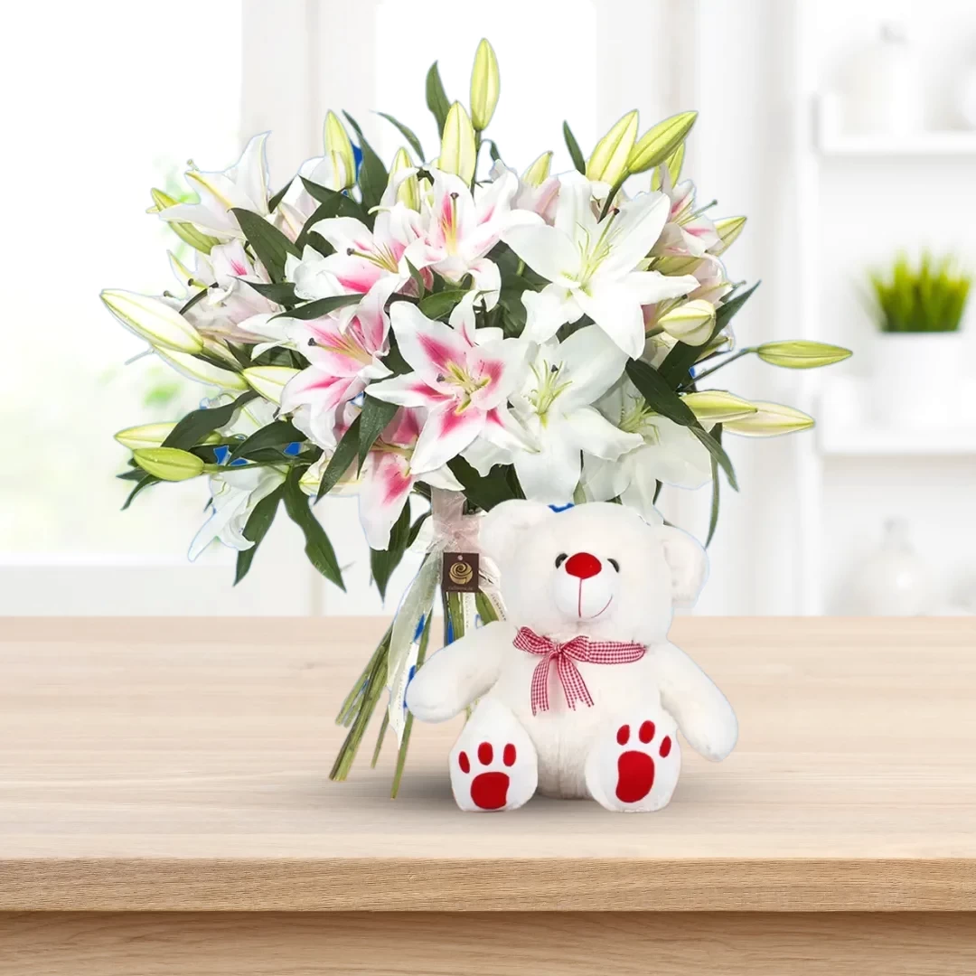 Berlin - Pink Lily Bunch Deluxe Size with Free Gift