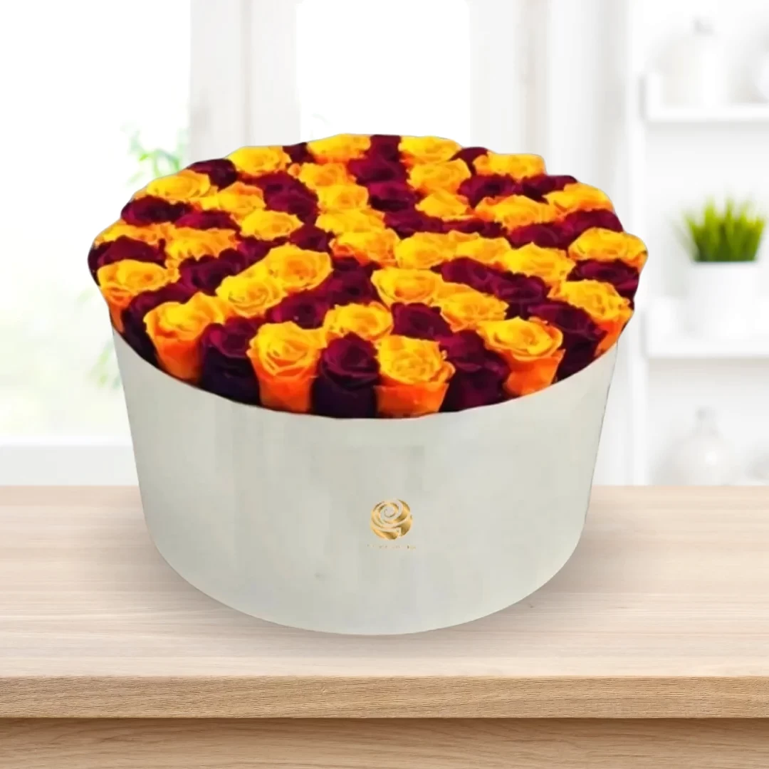 Habibi - Valentine's Red and Orange Roses Box