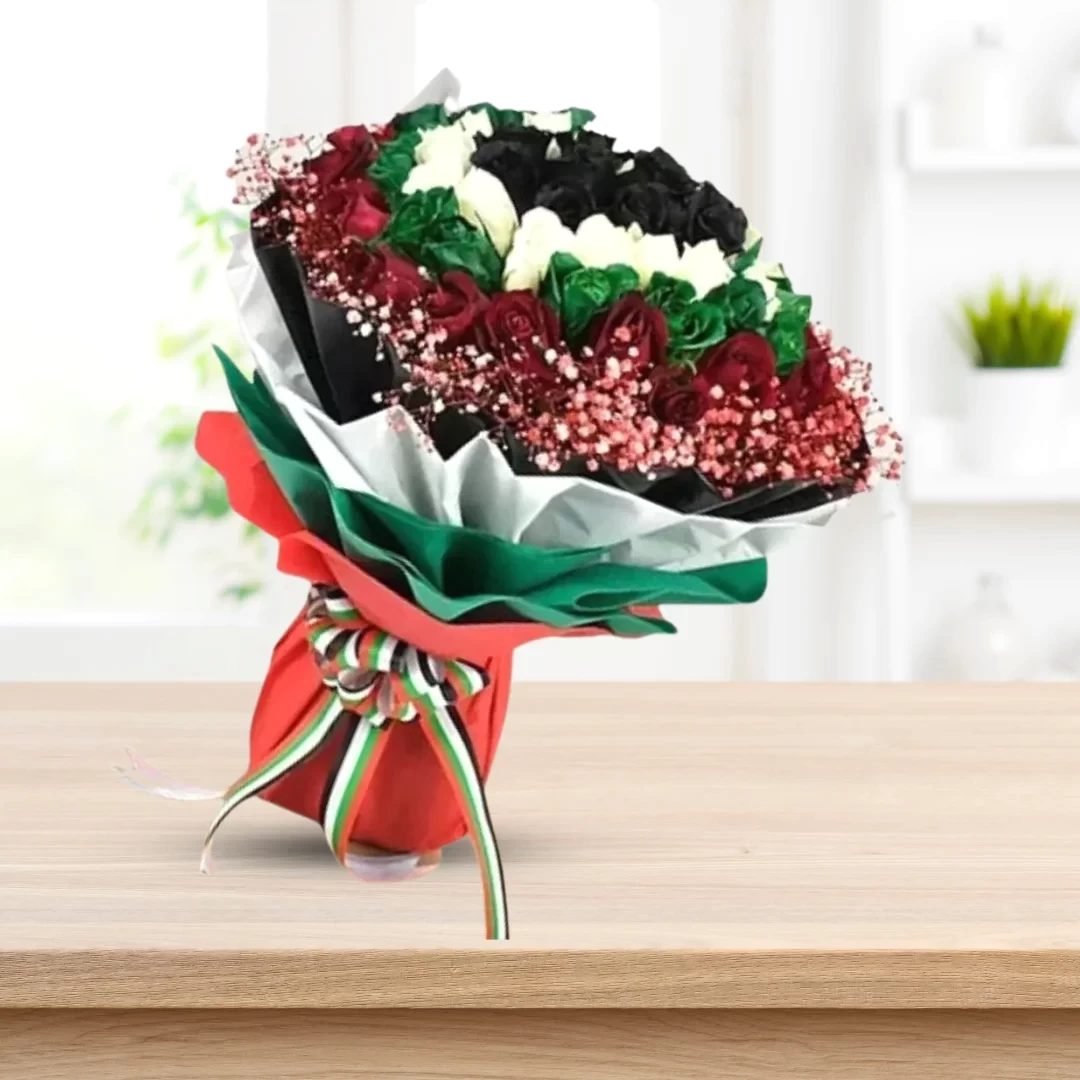 National Day Round Hand Bouquet