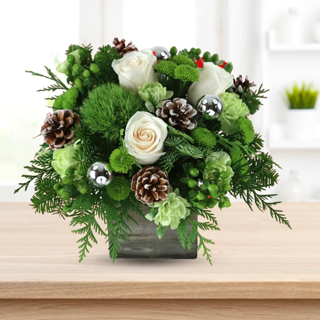 White and Green Flowers