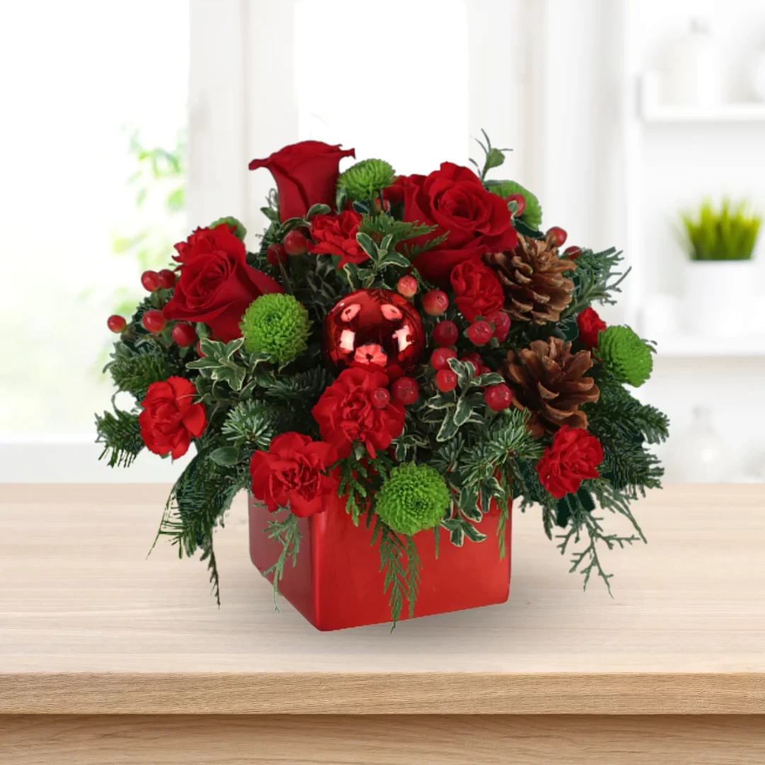 Red mix Flowers for Christmas