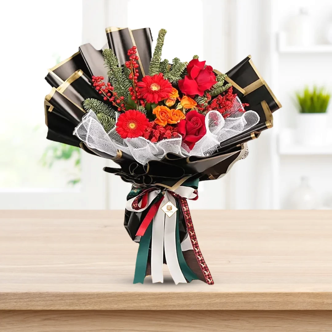 Christmas Flowers Exotic Bouquet