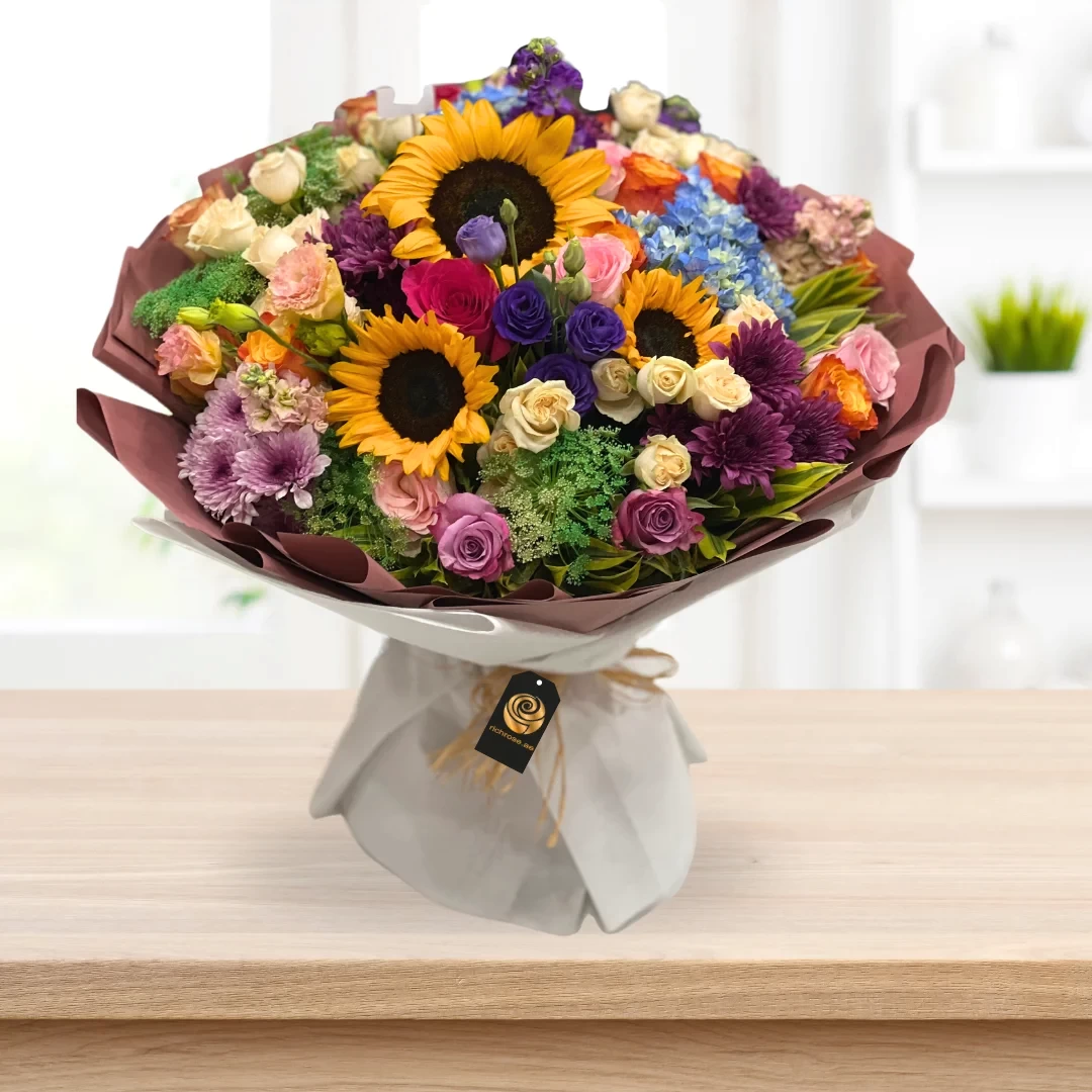 Mississippi - Vibrant Sunflower & Mixed Blooms Bouquet