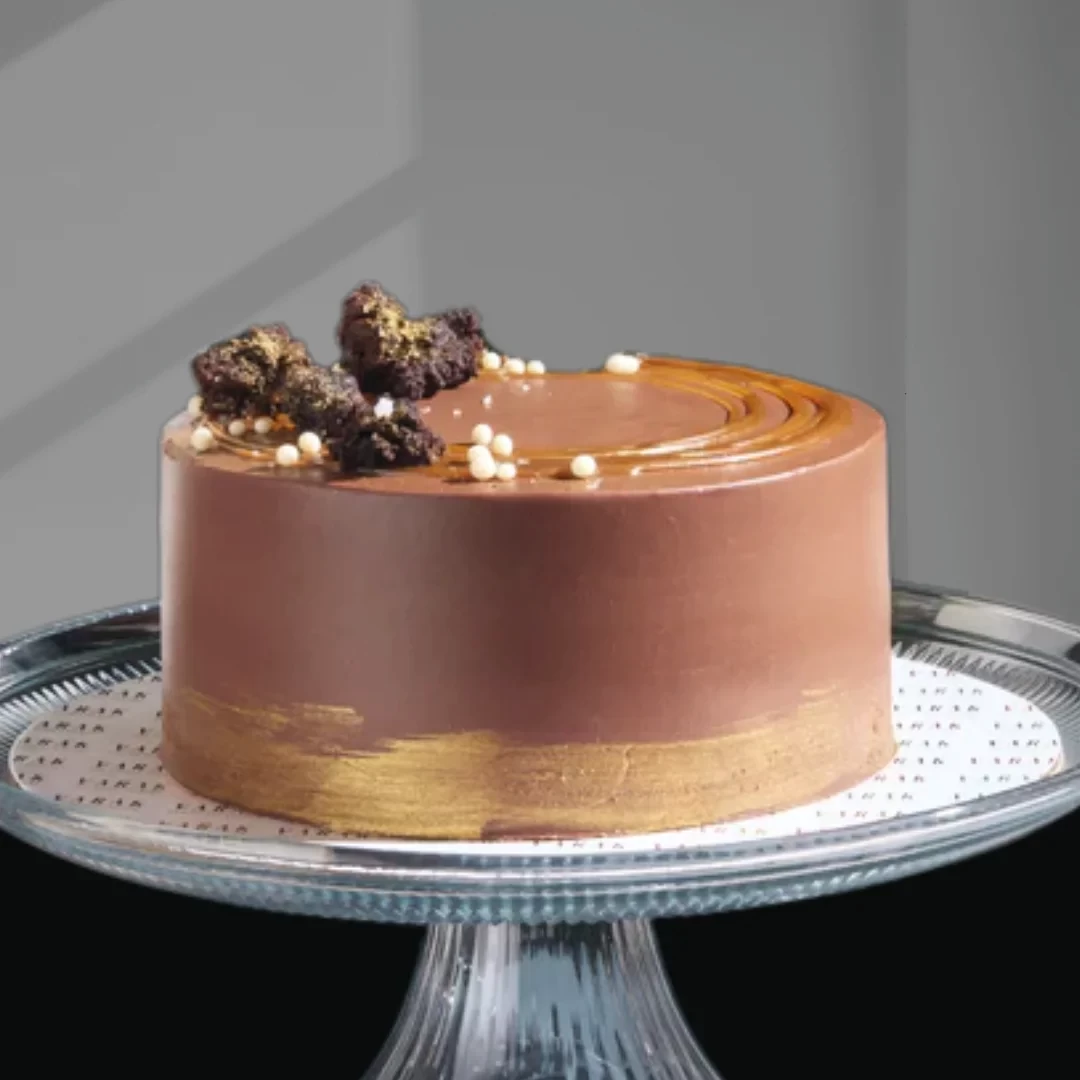 SALTED CARAMEL - Silky butter caramel wrapped around chocolate cake