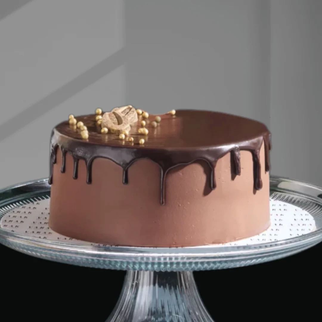 CHOCOLATE GANACHE - Chocolate cake draped in chocolate Rich ganache
