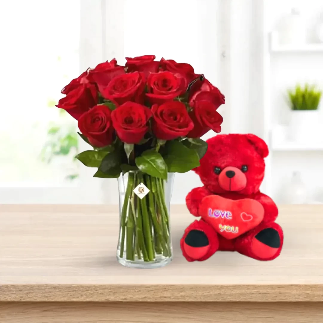 Ottawa with 40cm Red Teddy