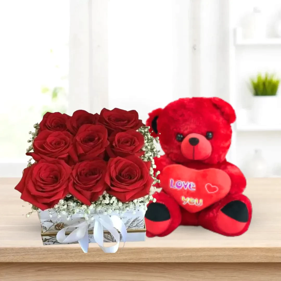 Sohvi with Red Teddy 60cm