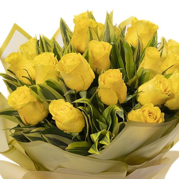 VALLETTA- Sunshine Yellow Roses Bouquets