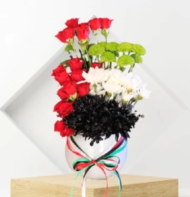 Uae national flowers in vase