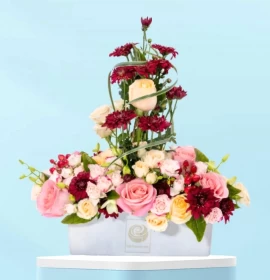 DILI- Enchanting Mix Flower Box Arrangement