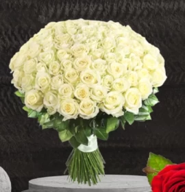 Manama - Valentine's Compromise White Rose Bunch