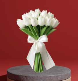 Felicity - White Tulips Bunch