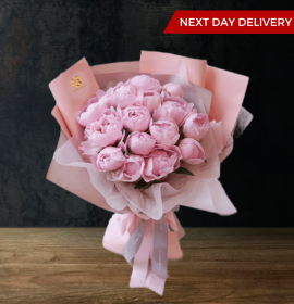 pink peony bouquet - online luxury flowers
