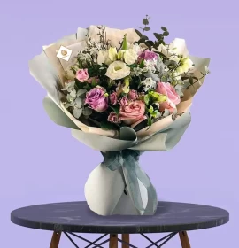 Pink White Flowers Standard Bouquet