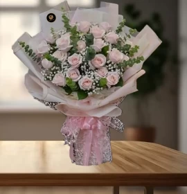 Light Pink Roses Bouquet