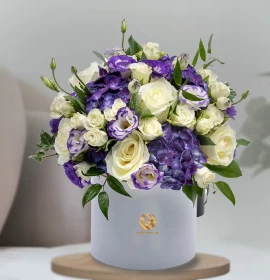 purple and white flowers - Father's Day bouquets delivery