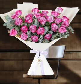 PORT LOUIS- Baby Purple Roses Flower Bouquets