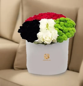 UAE National Day Hat Box Arrangment