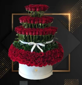 200 red roses box - two hundred roses