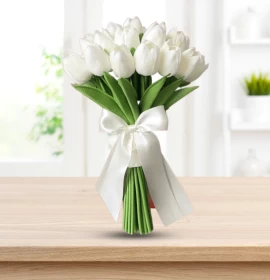 Felicity - White Tulips Bunch