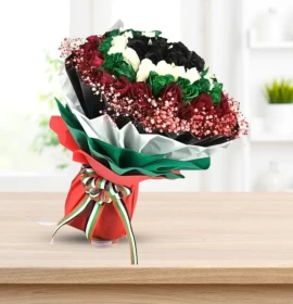 National Day Round Hand Bouquet