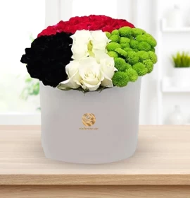 UAE National Day Hat Box Arrangment