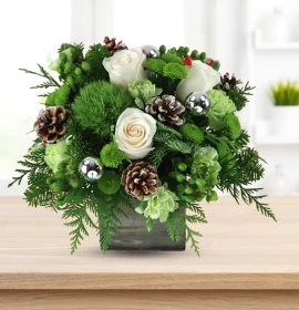 White and Green Flowers