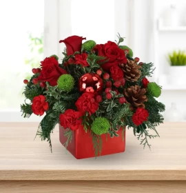 Red christmas Flowers