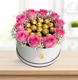 flowers and chocolate