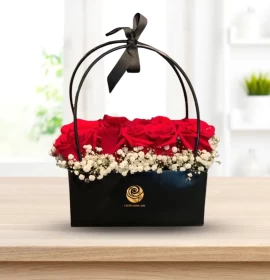 WICKED - Luxury Red Rose Handbag Arrangement