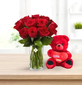 Ottawa with 40cm Red Teddy