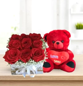 Sohvi with Red Teddy 60cm